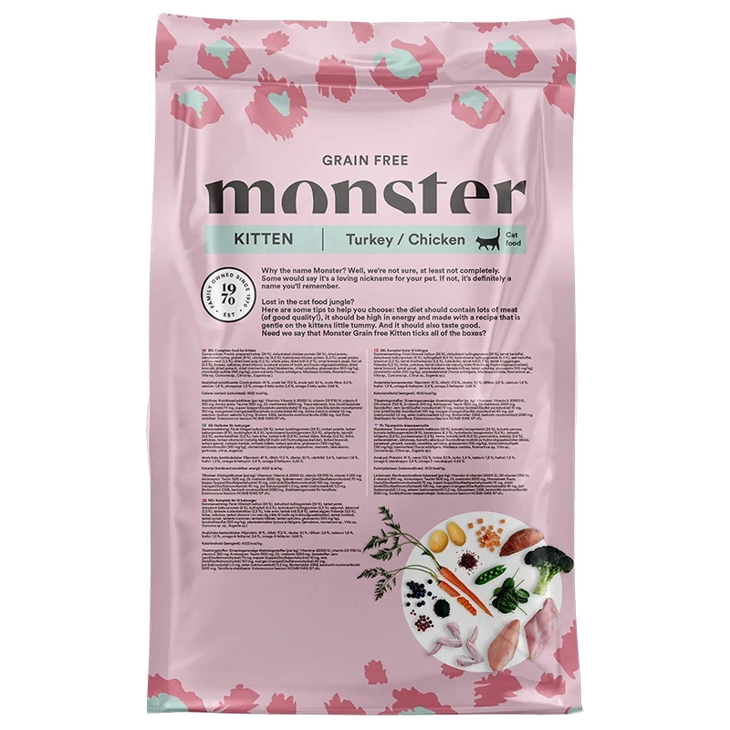 Monster Cat Grain Free Kitten Turkey/Chicken 2 kg Monster
