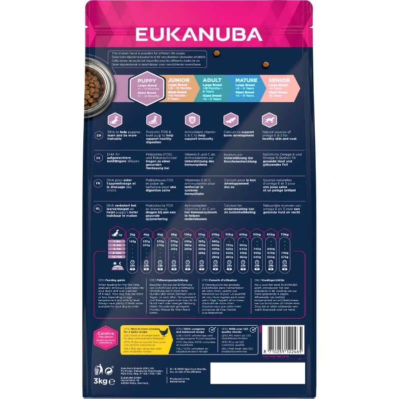 Eukanuba Dog Puppy Large Fresh Chicken 3 kg eukanuba