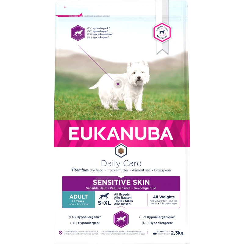 Eukanuba Dog Daily Care Sensitive Skin 2,3 kg eukanuba