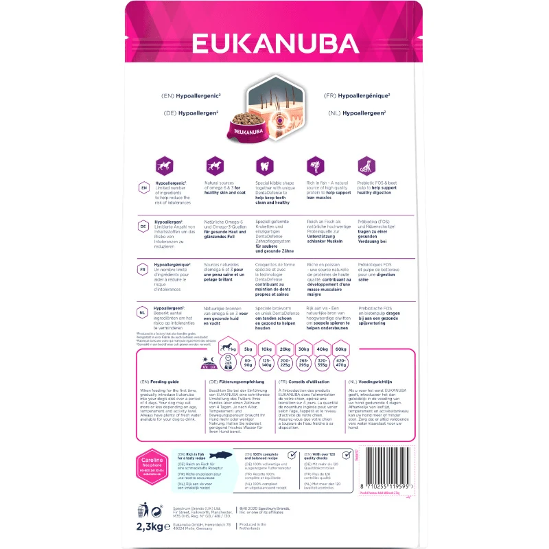 Eukanuba Dog Daily Care Sensitive Skin 2,3 kg eukanuba