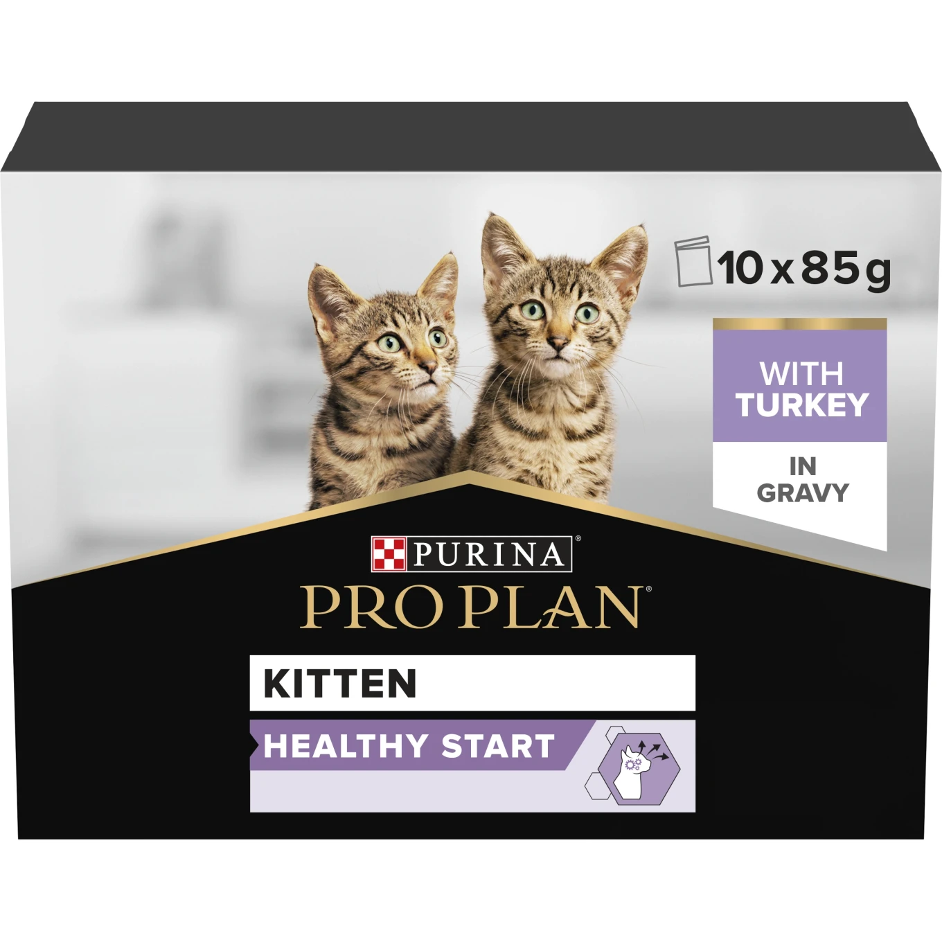 PURINA PRO PLAN Kitten Healthy Start Turkey Våtfoder Katt 10x85g Purina Pro Plan
