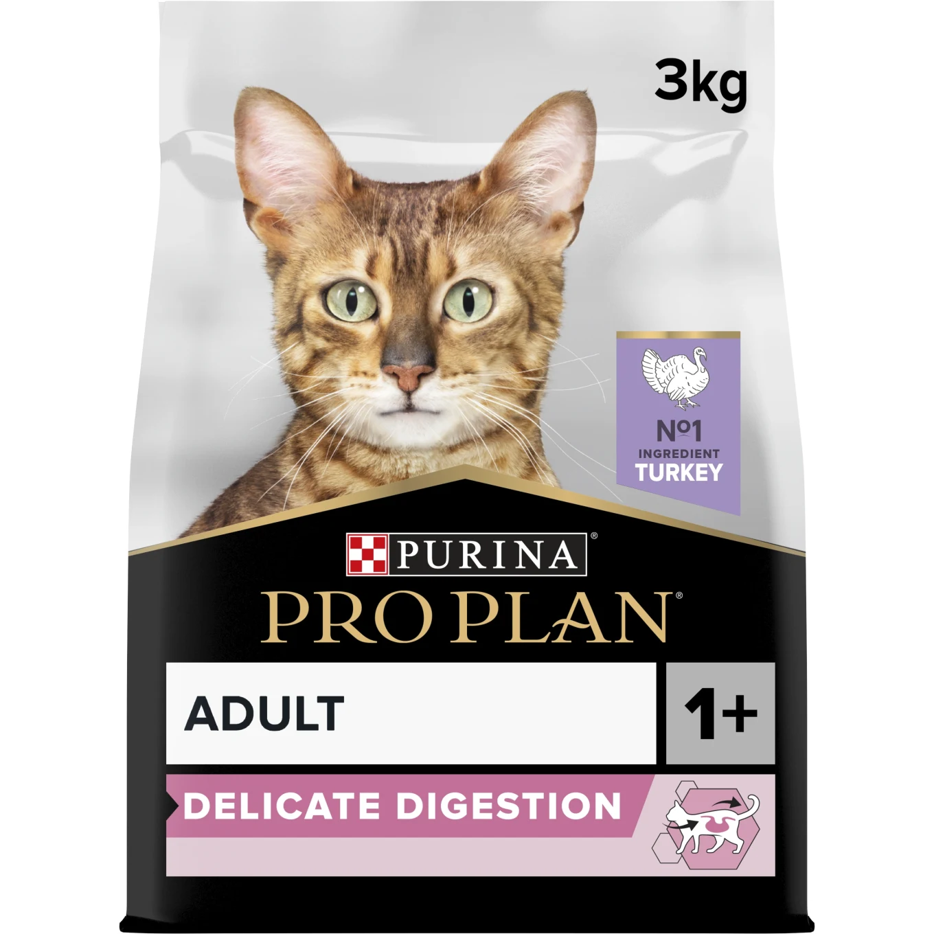 PURINA PRO PLAN Delicate Digestion Turkey Torrfoder Katt  3 kg Purina Pro Plan