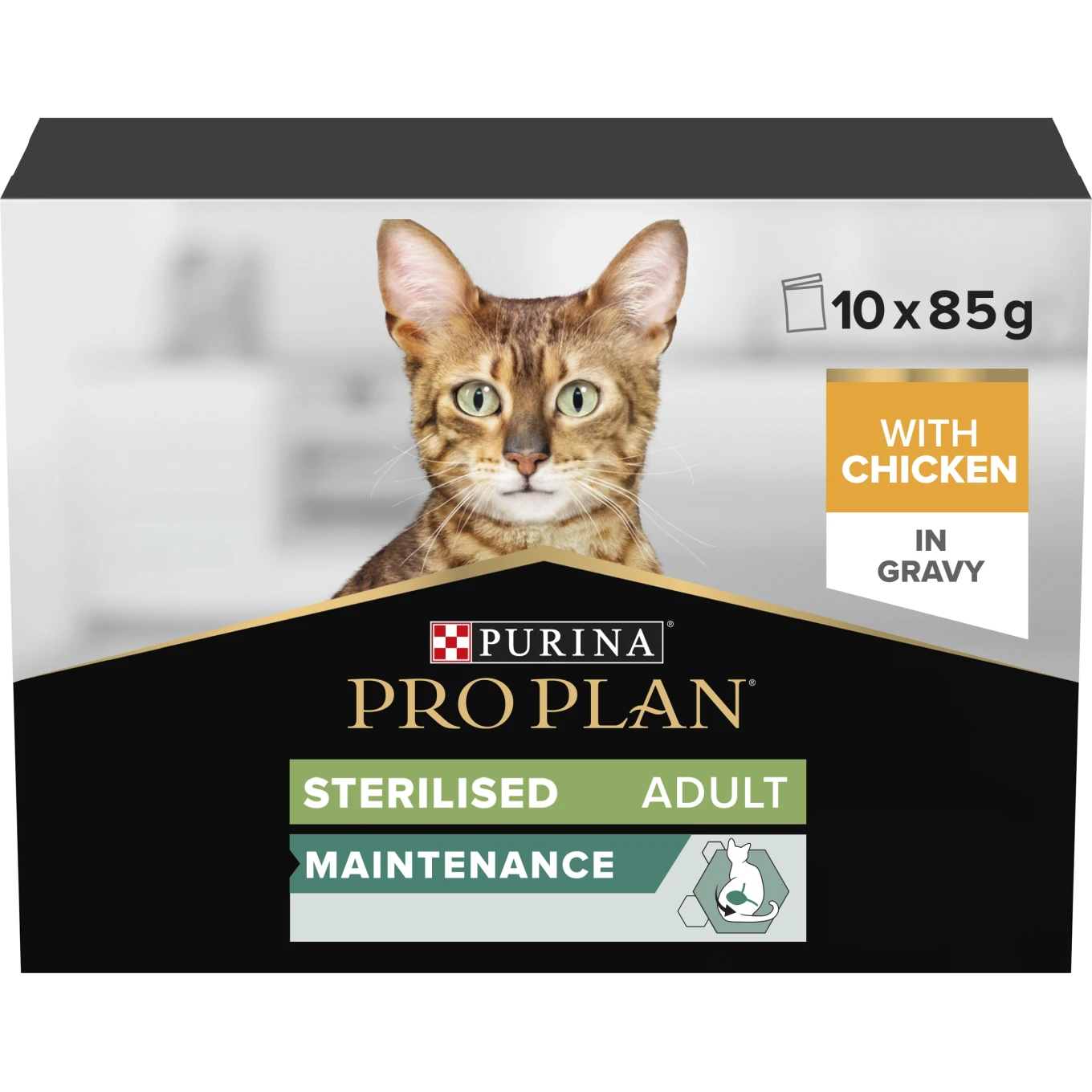PURINA PRO PLAN Sterilised Maintenance Adult Chicken Våtfoder Katt 10x85g Purina Pro Plan
