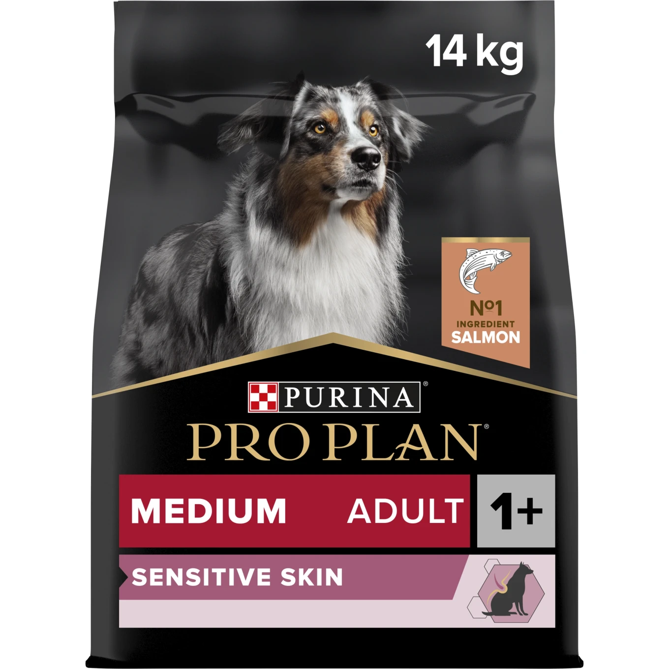 PURINA PRO PLAN Medium Adult Sensitive Skin Torrfoder Hund 14kg Purina Pro Plan
