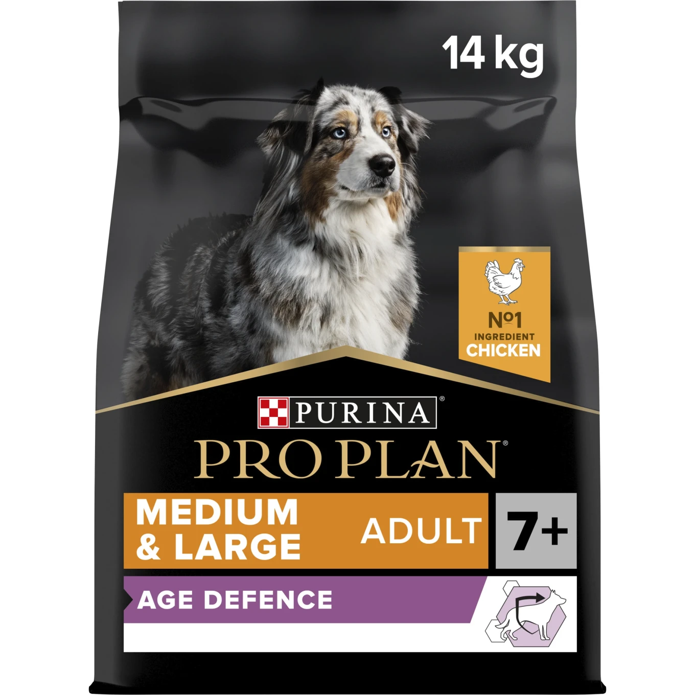 PURINA PRO PLAN Medium & Large Adult 7+ Age Defence Torrfoder Hund 14kg Purina Pro Plan