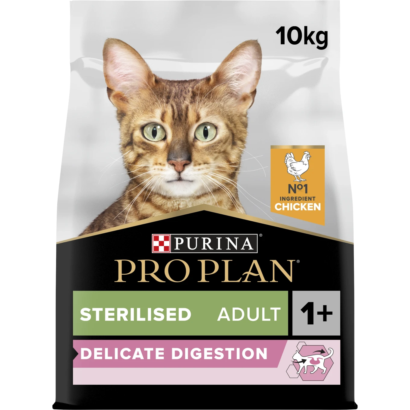PURINA PRO PLAN Sterilised Delicate Digestion Chicken Adult 1+ Torrfoder Katt  10 kg Purina Pro Plan