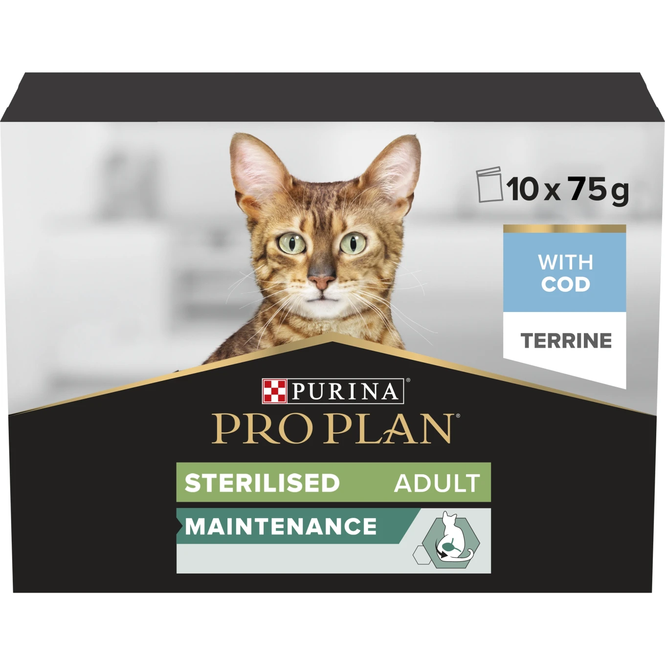 PURINA PRO PLAN Adult Sterilised Maintenance Terrine Våtfoder Katt 10x75g Purina Pro Plan
