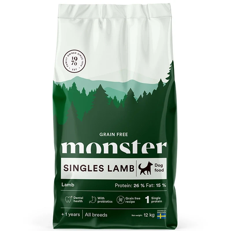 Monster Dog Grain Free Singles Lamb 12 kg Monster