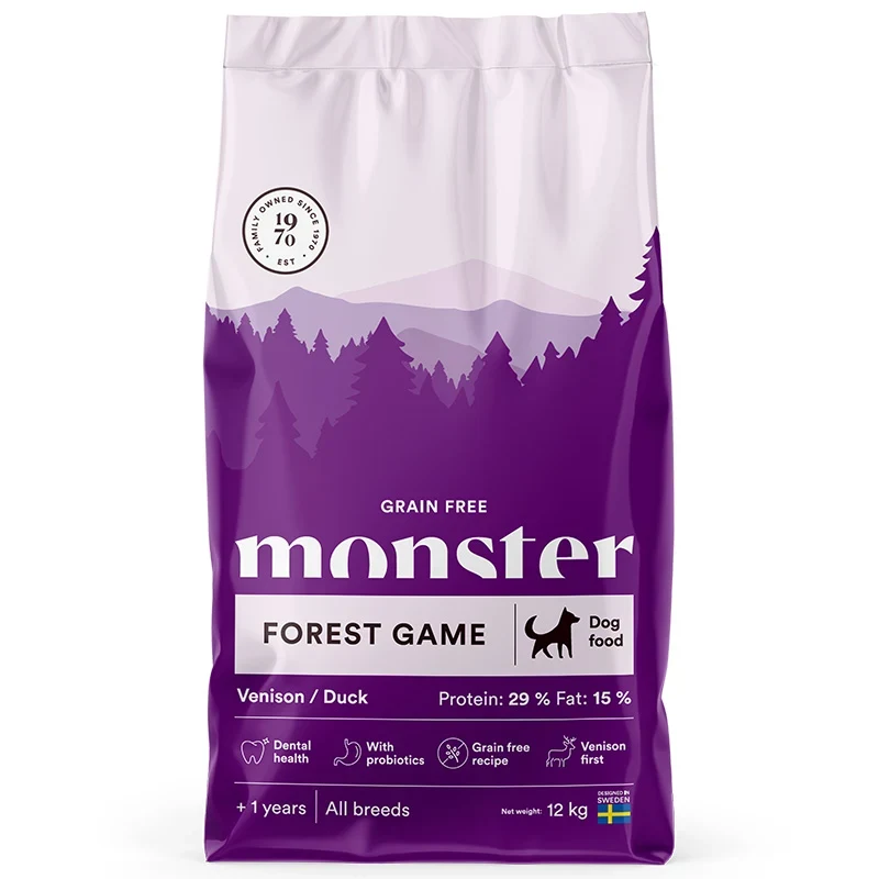 Monster Dog Grain Free Forest Game Venison/Duck 12 kg Monster