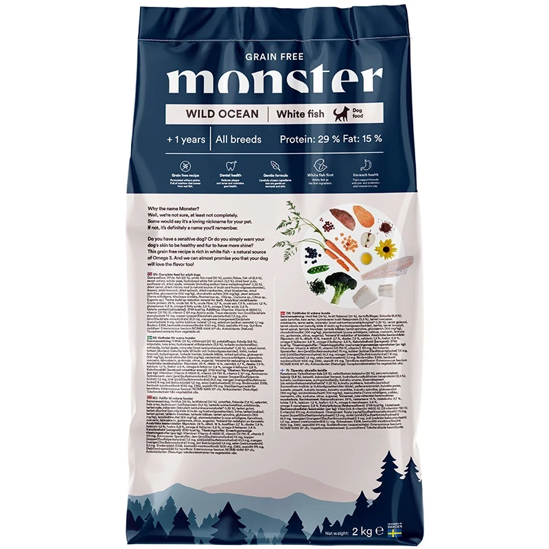 Monster Dog Grain Free Wild Ocean Sensitive 2 kg Monster