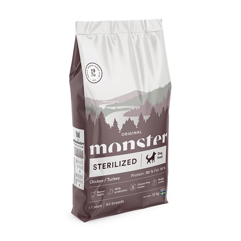 Monster Dog Original Sterilized Chicken/Turkey 12 kg Monster