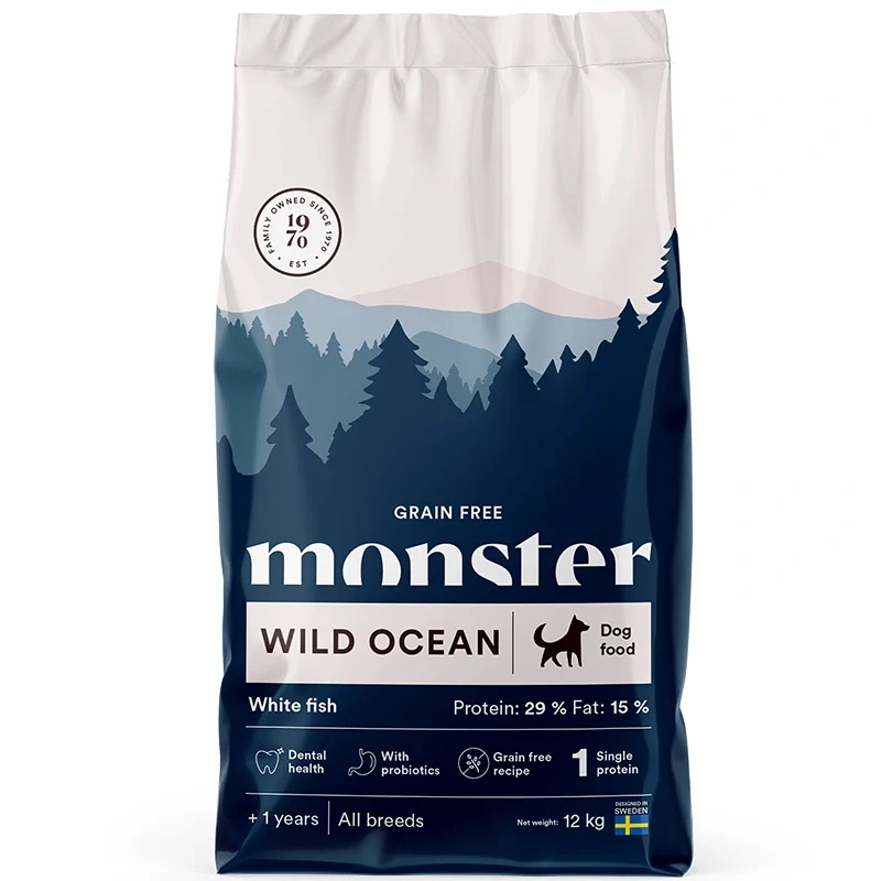 Monster Dog Grain Free Wild Ocean Sensitive 12 kg Monster