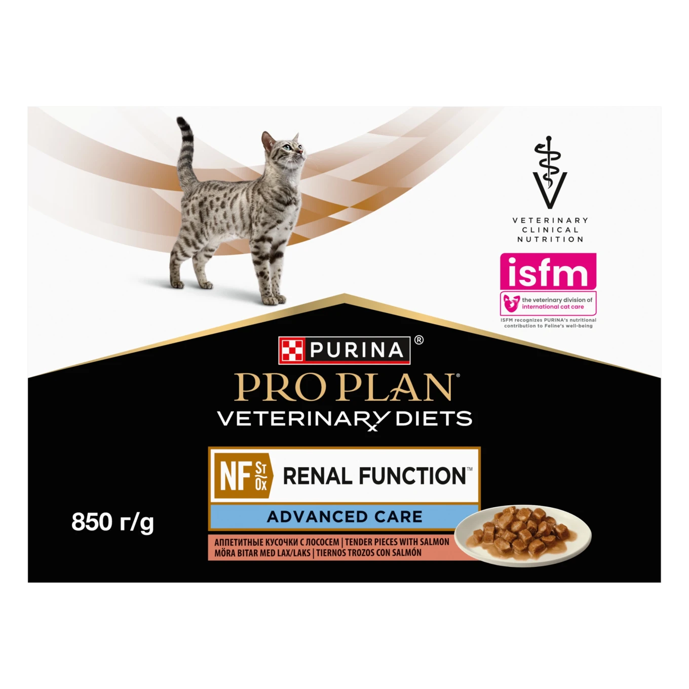 PURINA PRO PLAN Veterinary Diets NF Renal Function Advanced Care Salmon Våtfoder Katt 10x85g Purina Pro Plan