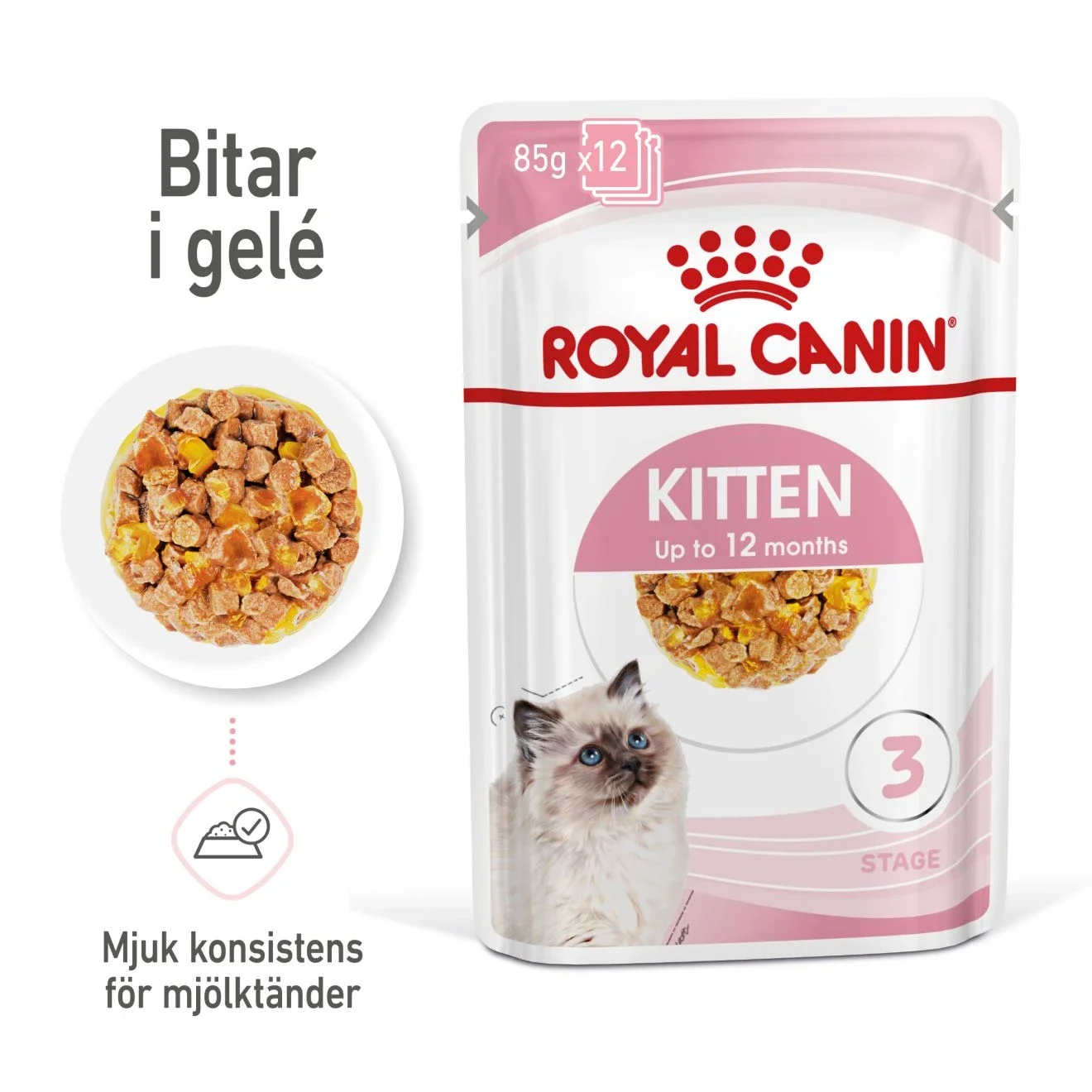 Royal Canin Kitten Jelly Våtfoder 12x85 g Royal Canin