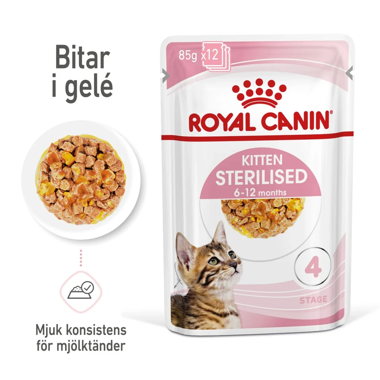 Royal Canin Kitten Sterilised Jelly Våtfoder 12x85 g Royal Canin