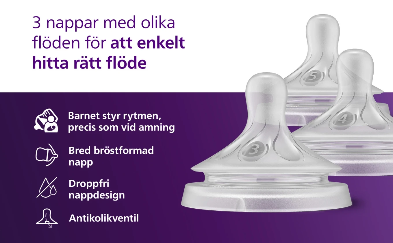 Philips Avent Natural Response Dinappar Mix & Match 3 st Philips Avent