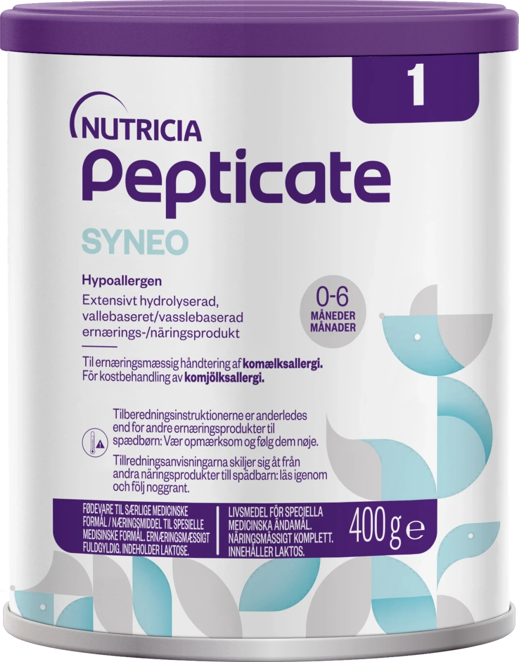 Pepticate Syneo 1 Modersmjölkersättning 400 g Pepticate