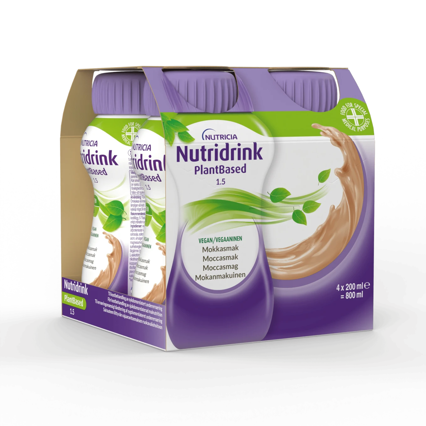 Nutridrink Plantbased Mocca 4 x 200 ml Nutridrink