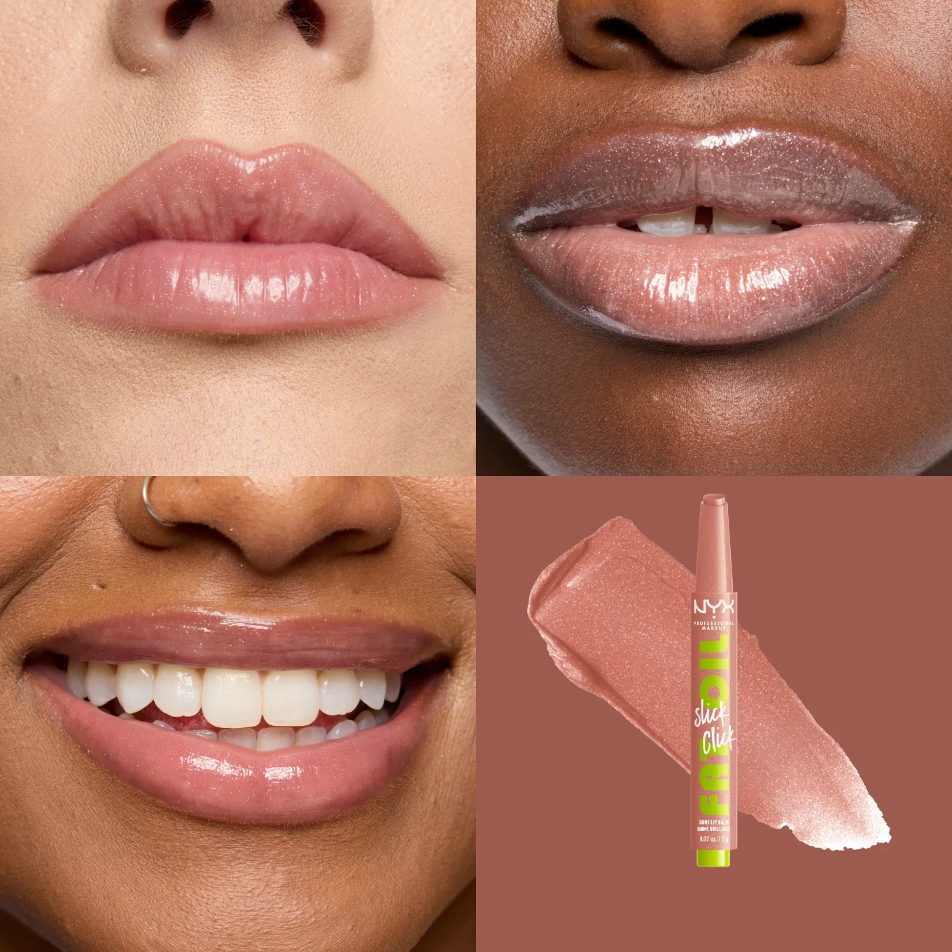 NYX Professional Makeup Fat Oil Slick Click Lip Balm 2,3 ml 14 Group Chat NYX Professional Makeup