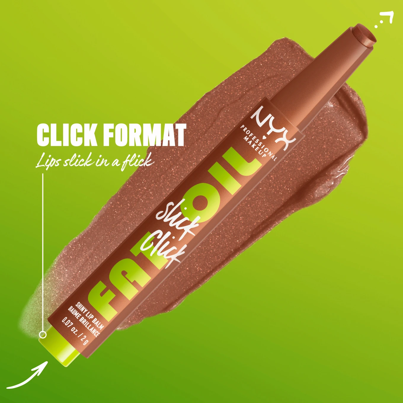 NYX Professional Makeup Fat Oil Slick Click Lip Balm 2,3 ml 17 Feedworthy NYX Professional Makeup