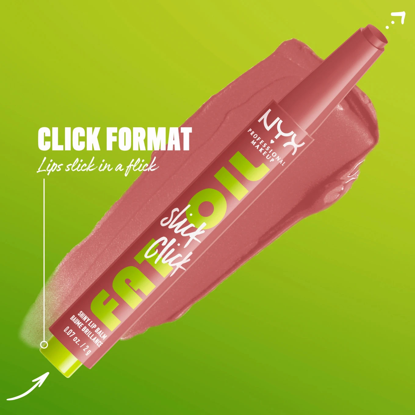 NYX Professional Makeup Fat Oil Slick Click Lip Balm 2,3 ml 19 Caption This NYX Professional Makeup