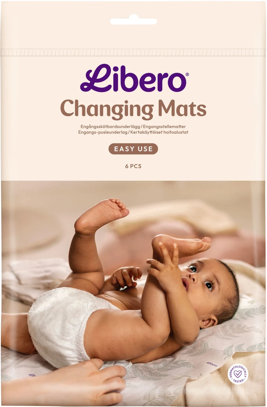 Libero Mats Skötbordsunderlägg engångsbruk 6-pack Libero