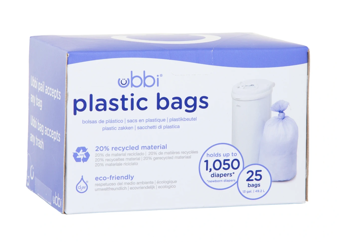Ubbi Plastpåsar Periwinkle 25 st Ubbi