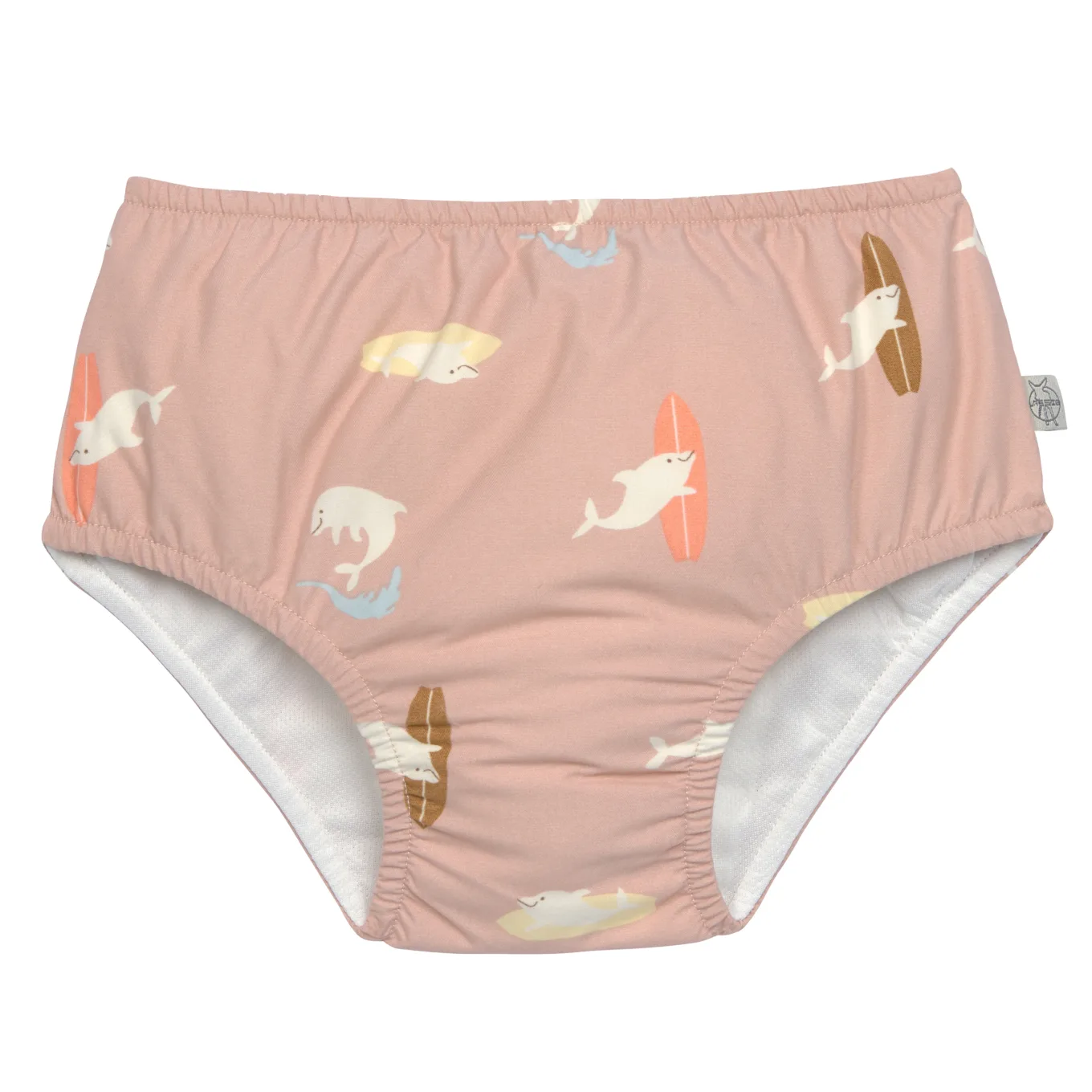 LÄSSIG Swim Diaper Dolphin Peach 7-12 månader LÄSSIG