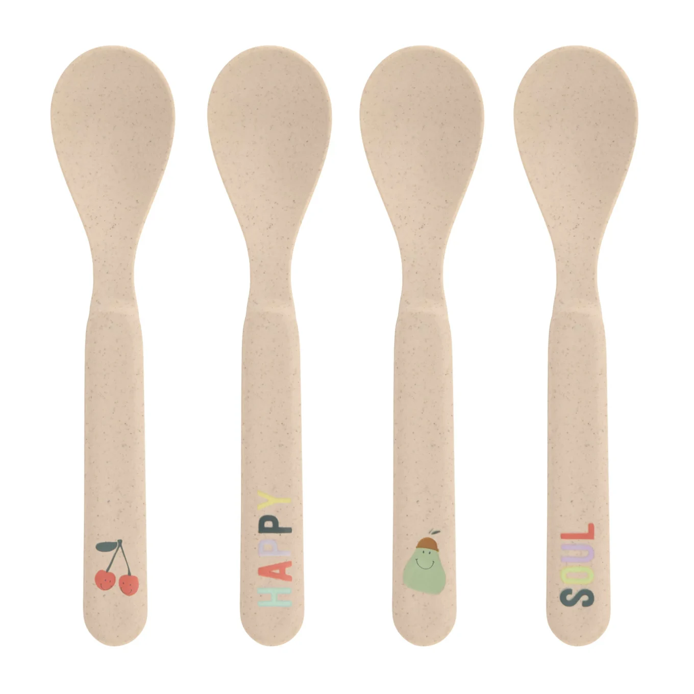 LÄSSIG Spoon Set Children Happy Fruits  Cherry LÄSSIG