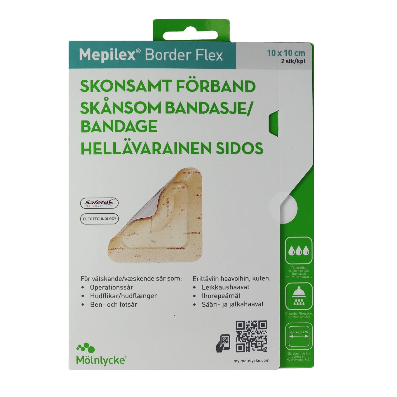 Mepilex Border Flex 10x10cm 2st Mepilex