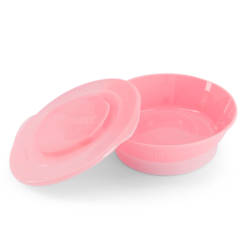 Twistshake Djup tallrik 6 mån+ Pastellrosa Twistshake