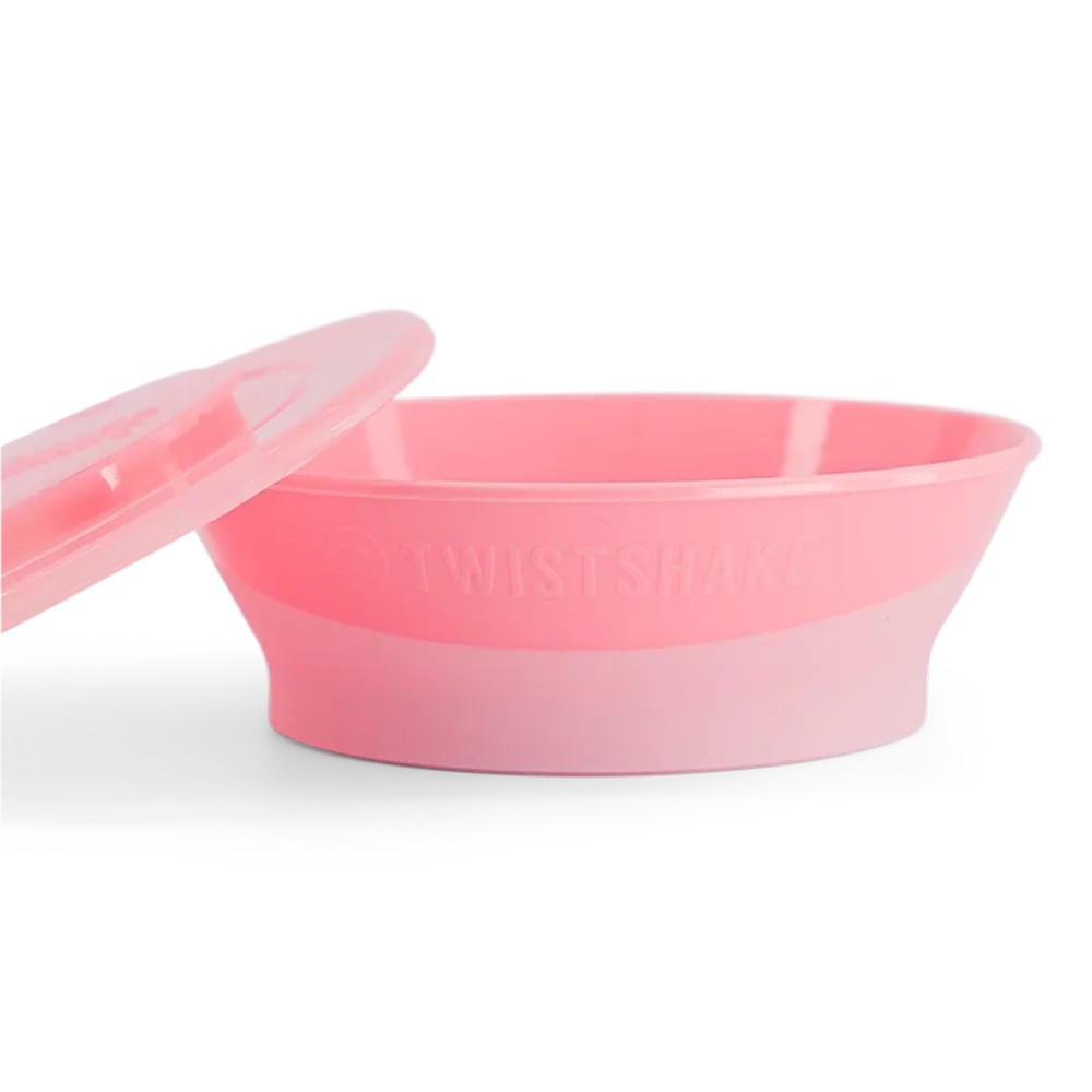 Twistshake Djup tallrik 6 mån+ Pastellrosa Twistshake
