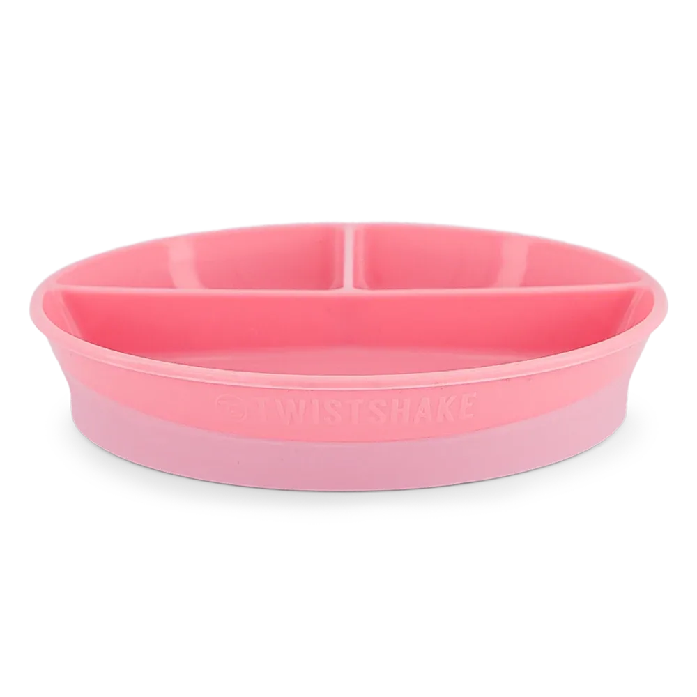 Twistshake Indelad Tallrik 6+m Pastellrosa Twistshake