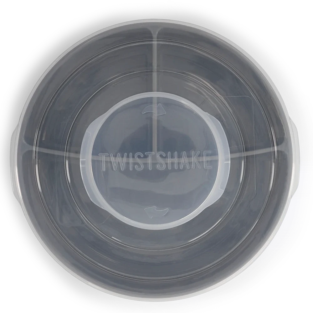 Twistshake Indelad Tallrik 6+m Pastell Grå Twistshake