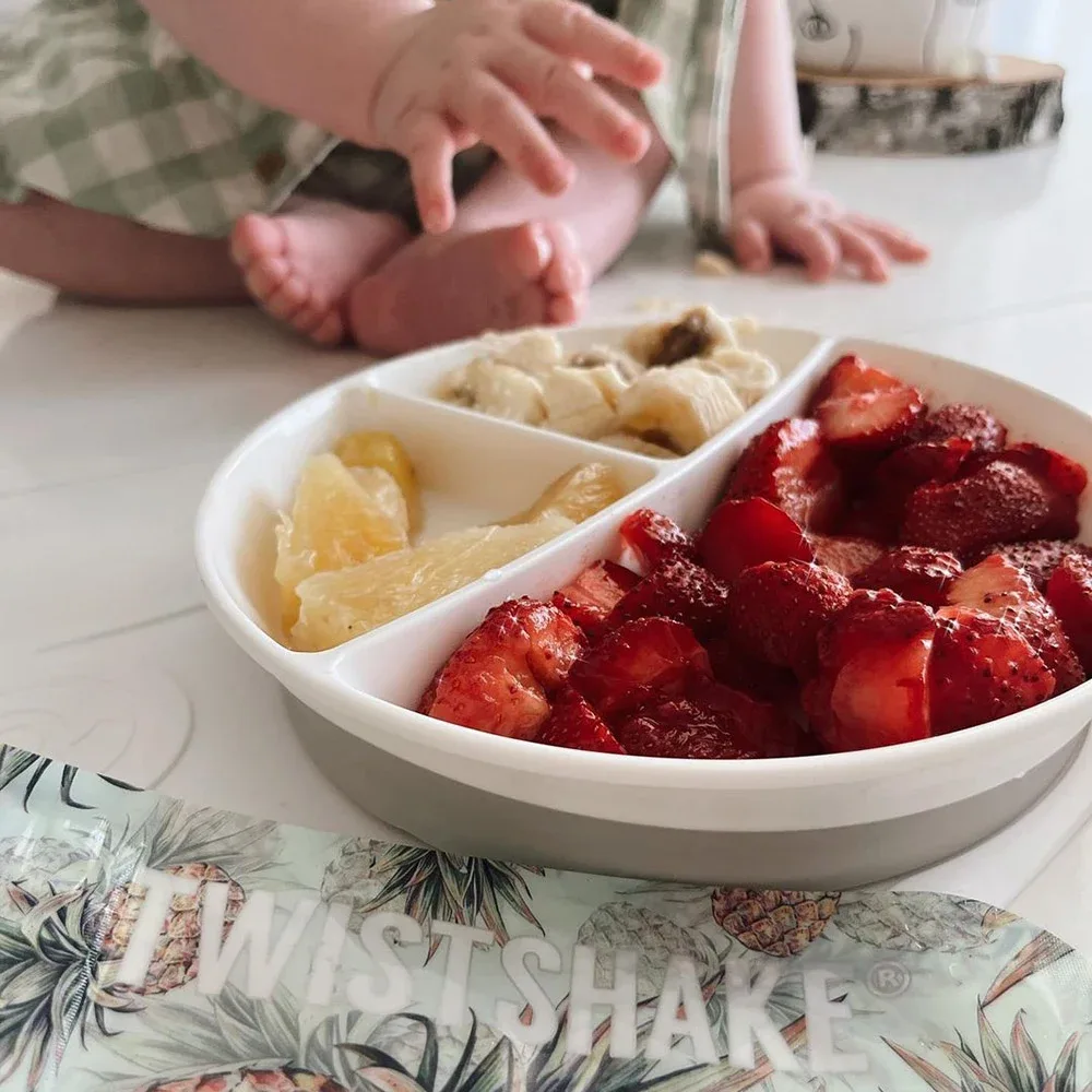 Twistshake Indelad Tallrik 6+m Vit Twistshake