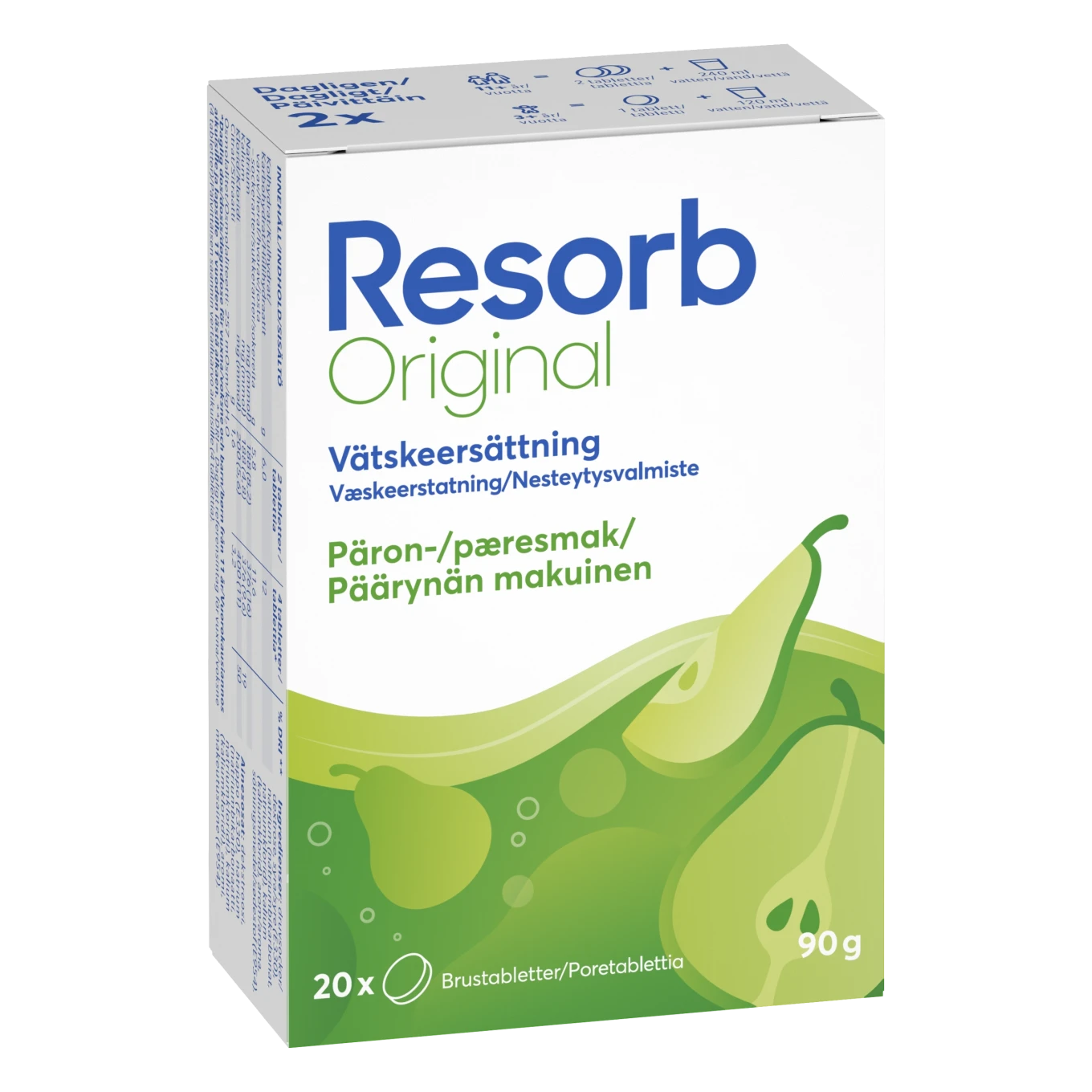 Resorb Original Päron 20 brustabletter Resorb