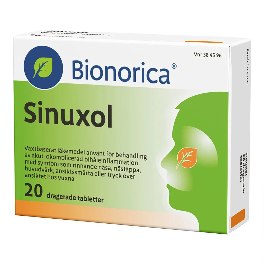 Sinuxol Dragerad tablett 20 st Bionorica, Sinuxol