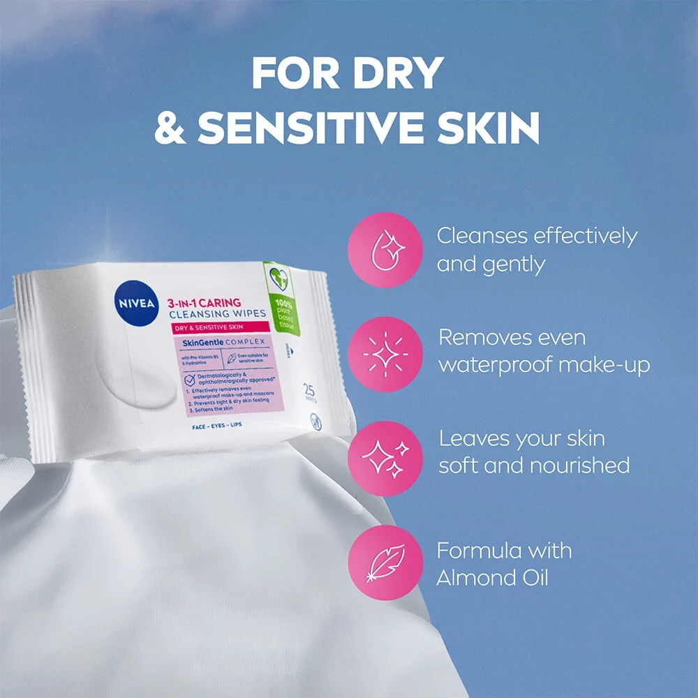 Nivea Daily Essentials Gentle Cleansing Wipes 25 st Nivea
