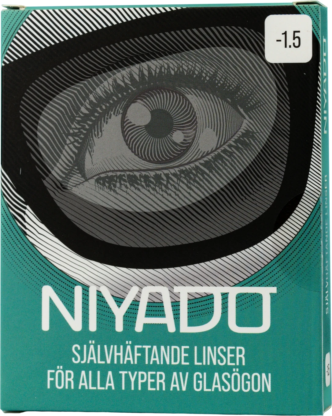 NIYADO Självhäftande Optiska Silikonlinser 1-par -1,5 NIYADO