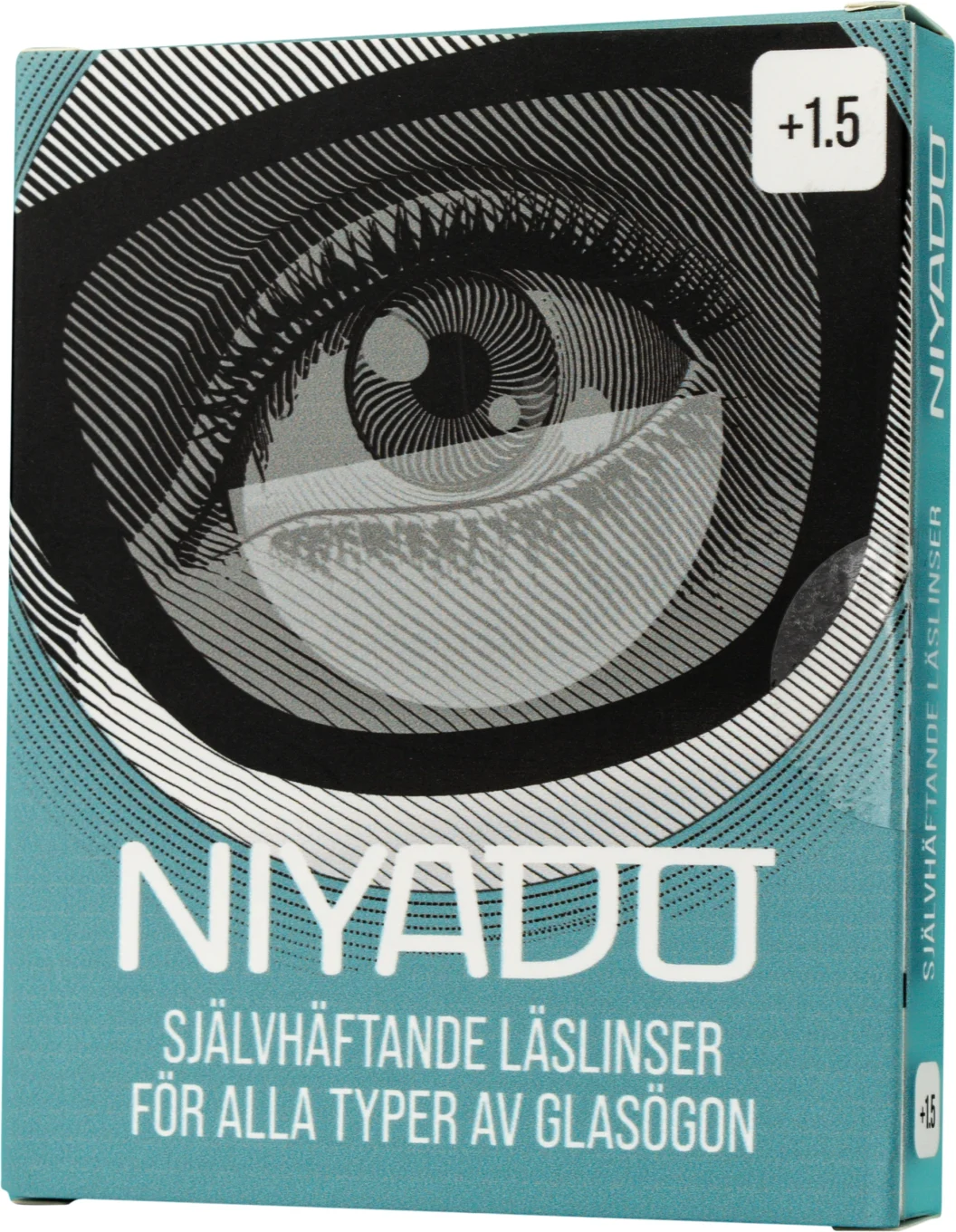 NIYADO Självhäftande Optiska Silikonlinser 1-par +1,5 NIYADO