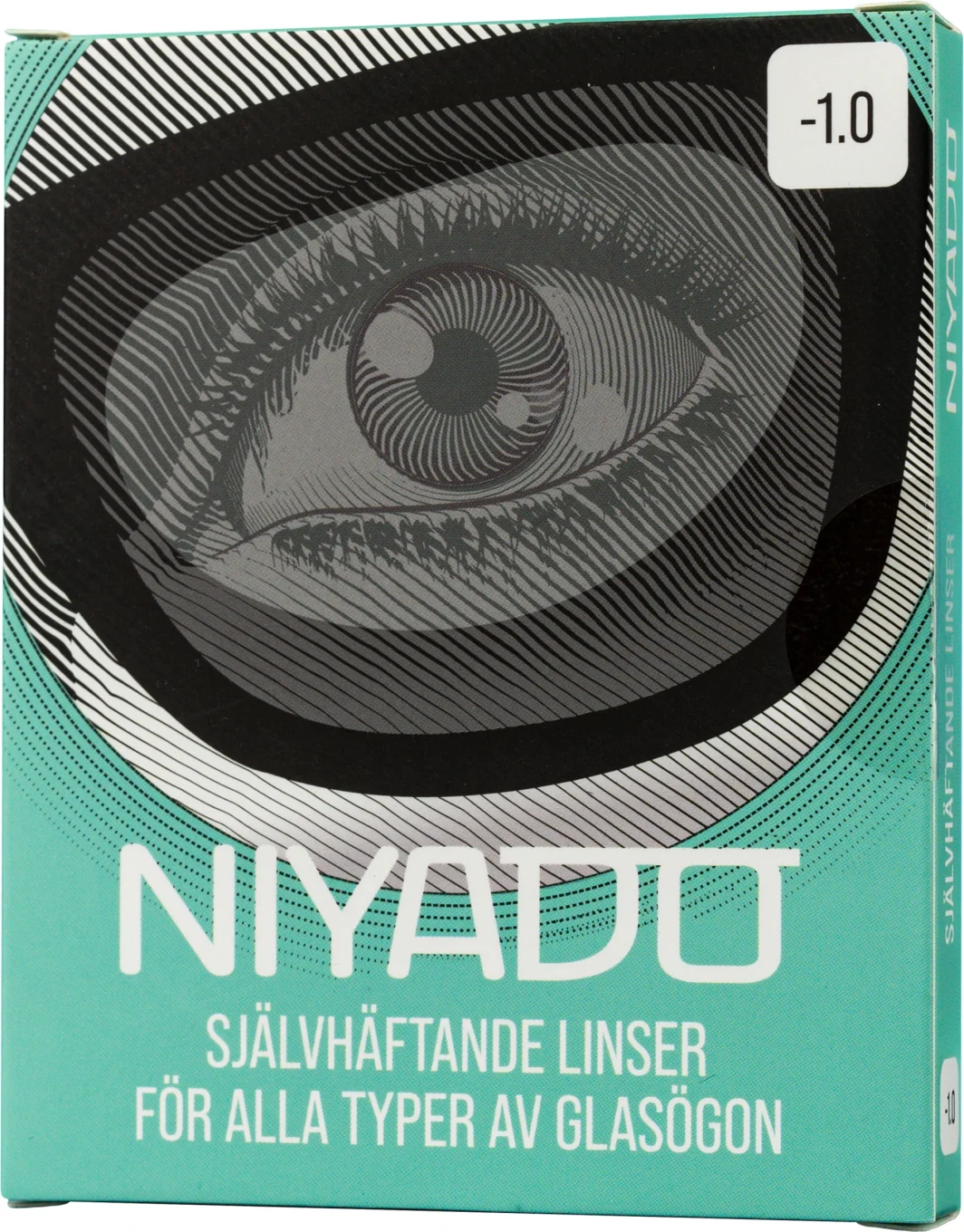 NIYADO Självhäftande Optiska Silikonlinser 1-par -1,0 NIYADO