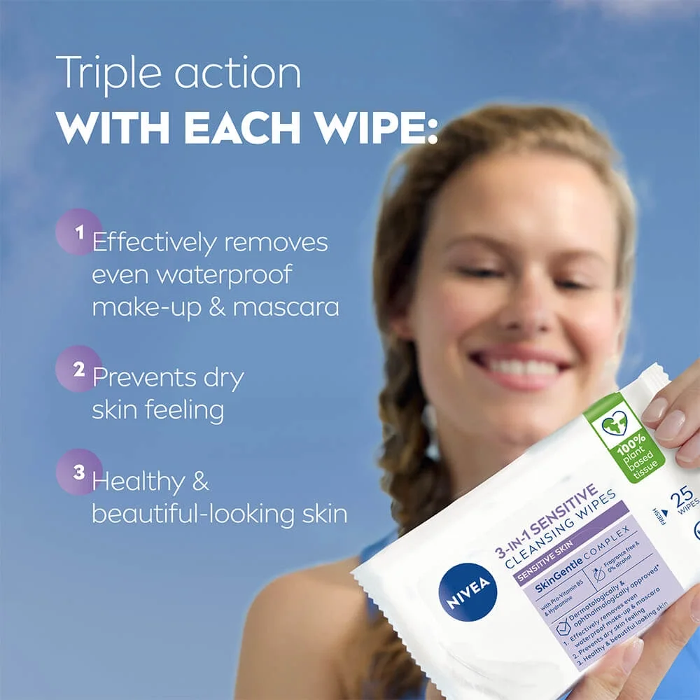 Nivea Sensitive Cleansing Wipes 25 st Nivea