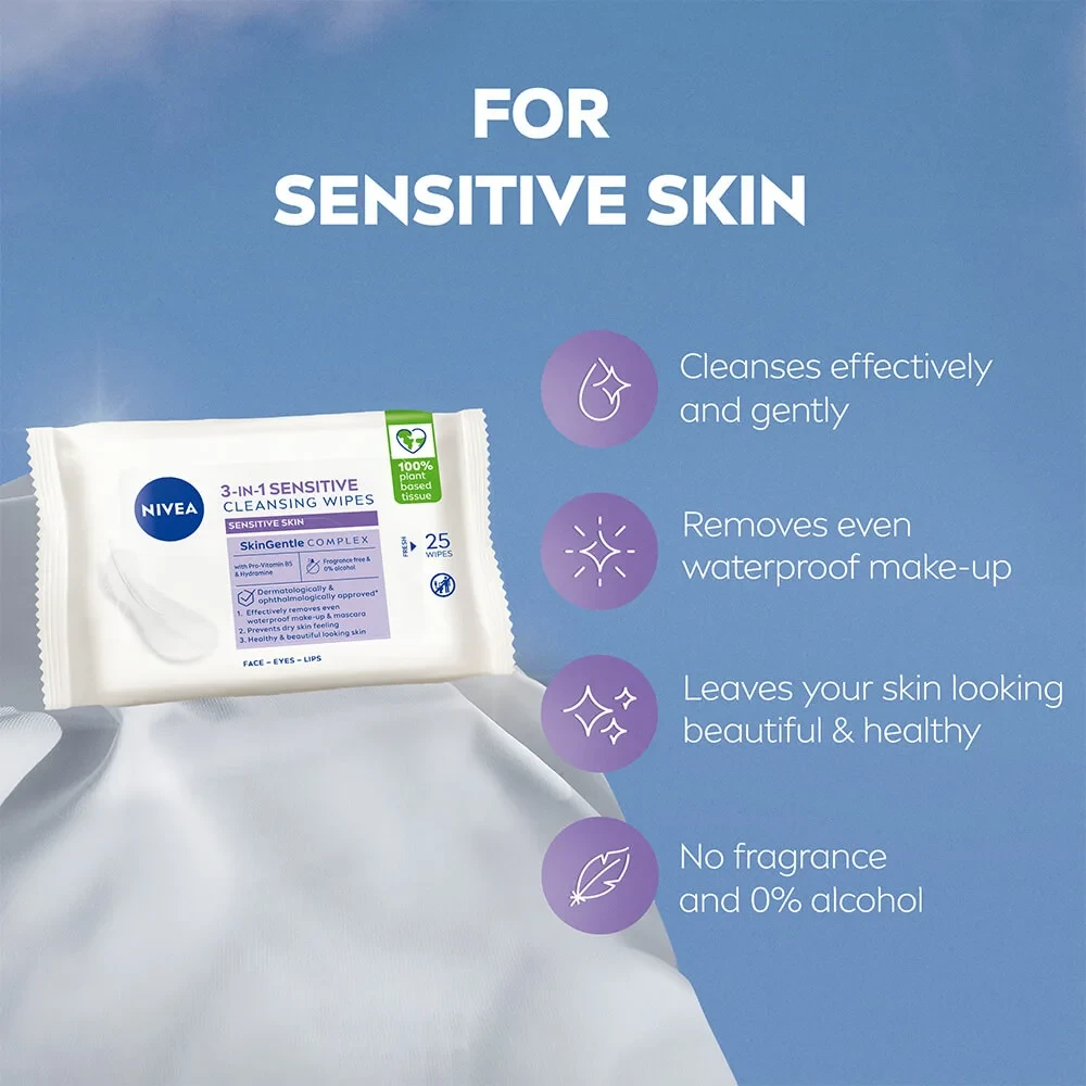 Nivea Sensitive Cleansing Wipes 25 st Nivea