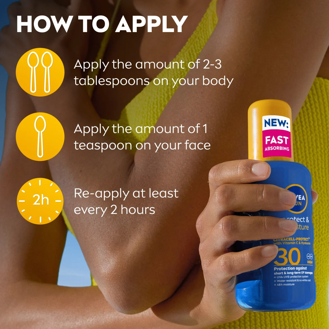 Nivea Sun Protect & Moisture Spray SPF 30, 200 ml Nivea