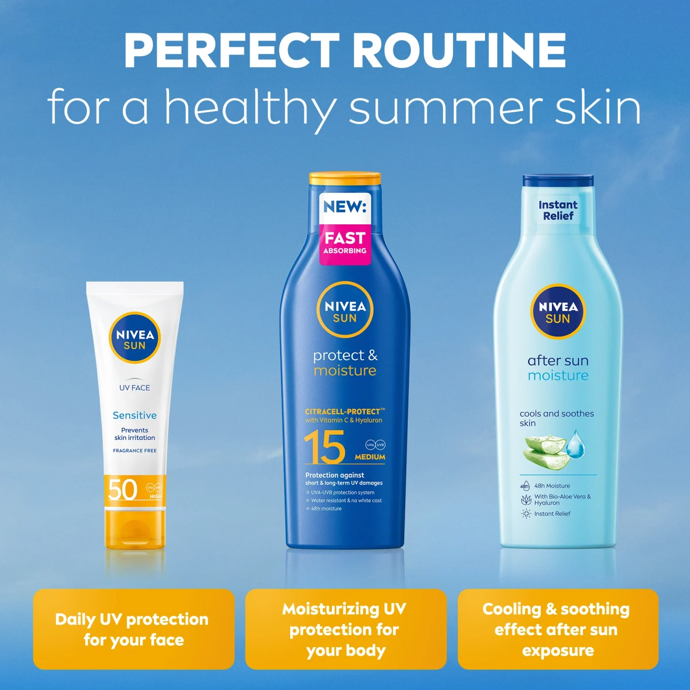 Nivea Sun Protect & Moisture Lotion SPF 15, 200 ml Nivea