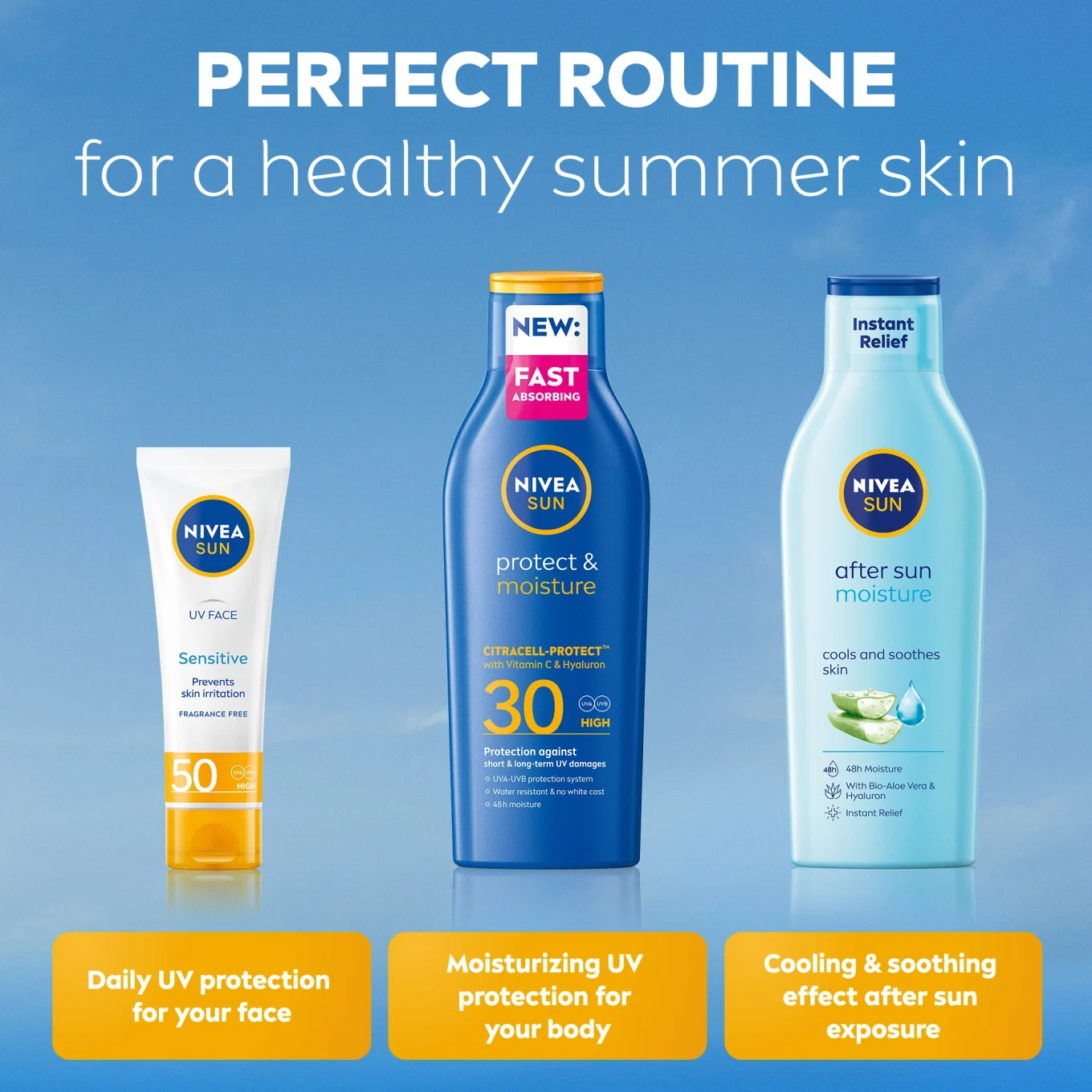 Nivea Sun Protect & Moisture Lotion SPF 30, 200 ml Nivea