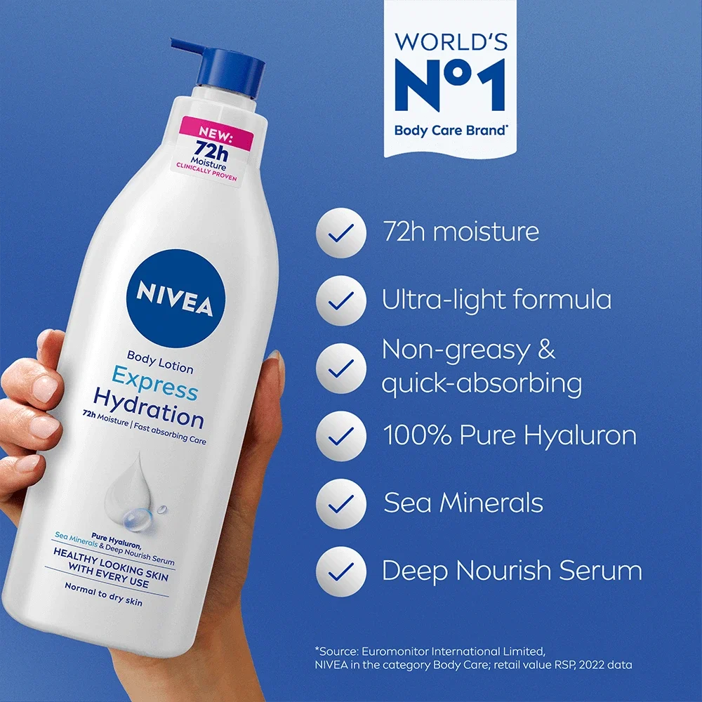 Nivea Body Essentials Express Hydration Lotion Pump 400 ml Nivea