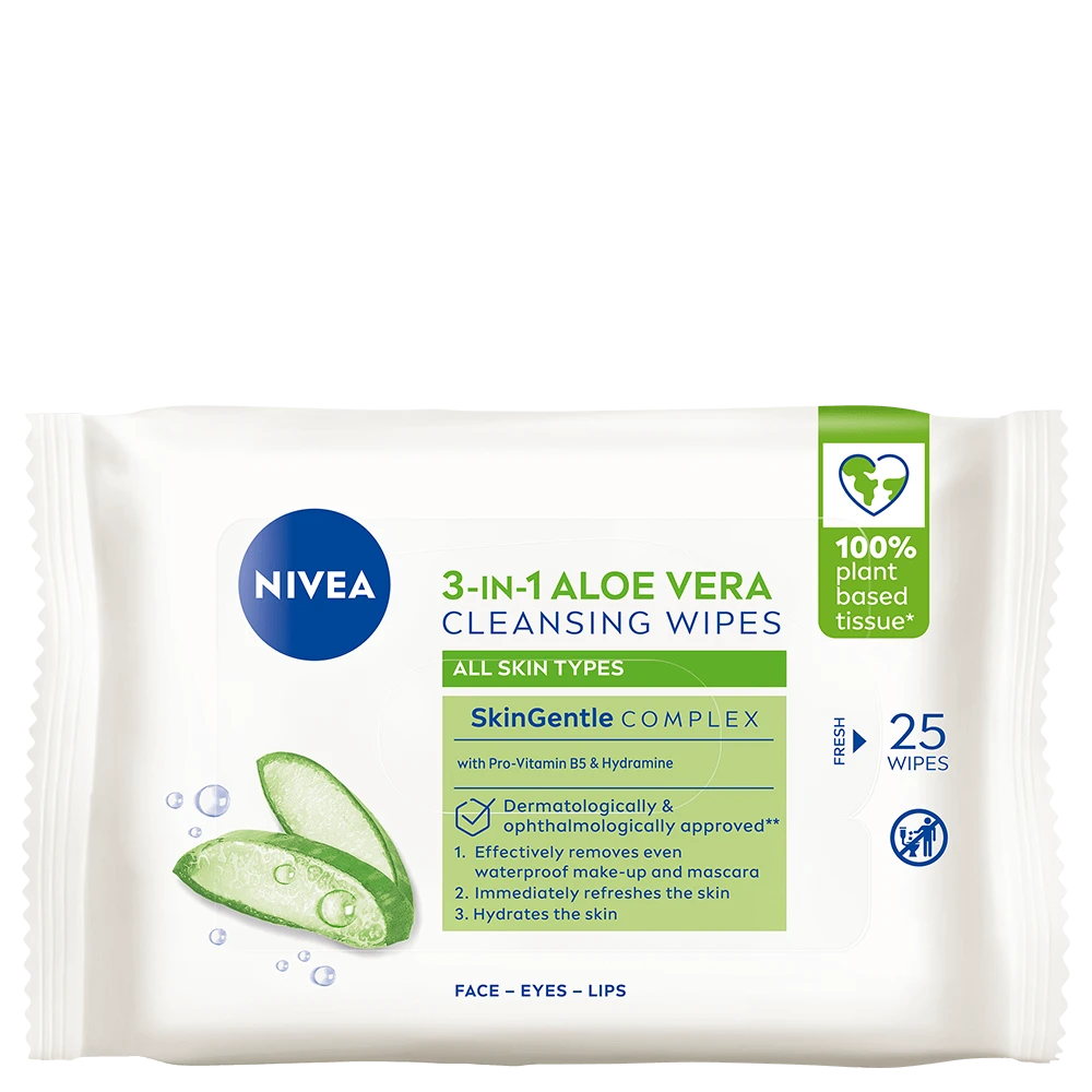 Nivea Naturally Good Wipes 25 st Nivea