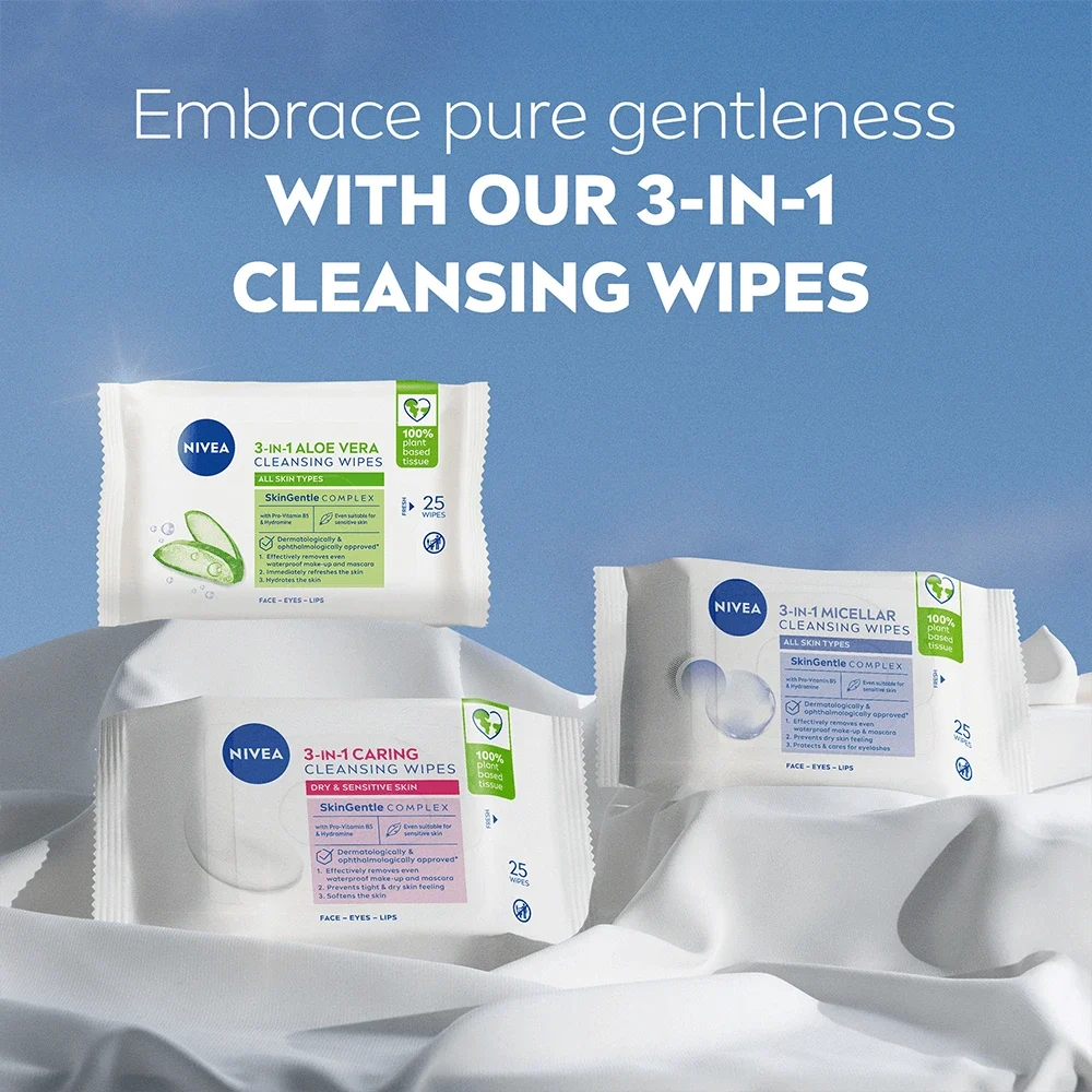 Nivea Naturally Good Wipes 25 st Nivea