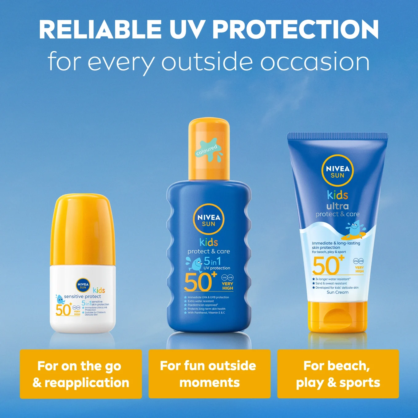 Nivea Sun Protect & Care Kids Sun Spray SPF 50+, 200 ml Nivea
